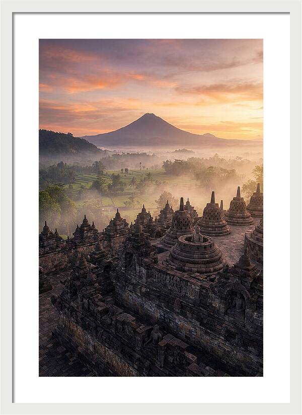 Borobudur Temple At Sunrise