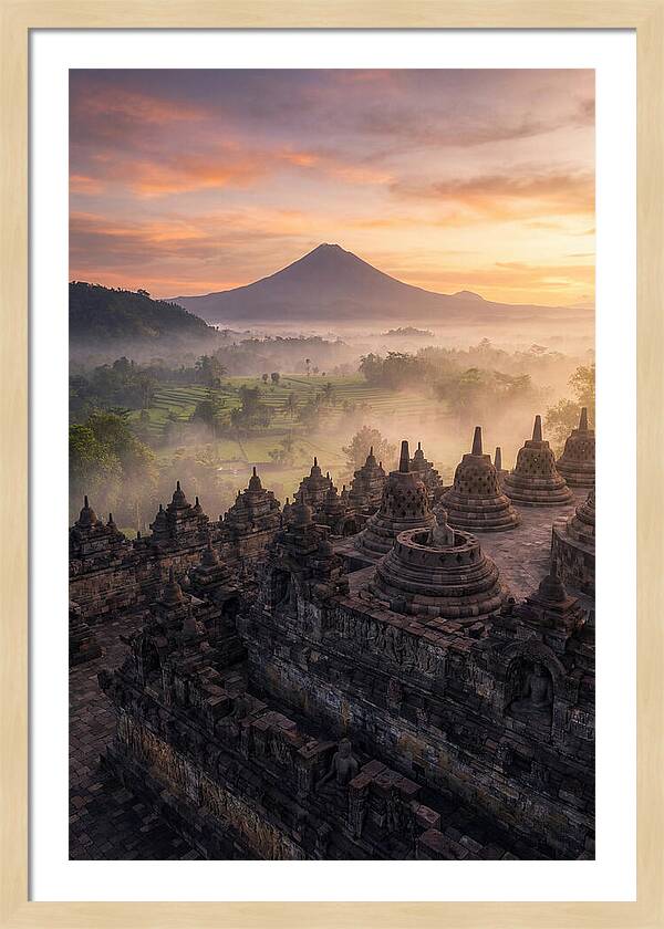 Borobudur Temple At Sunrise