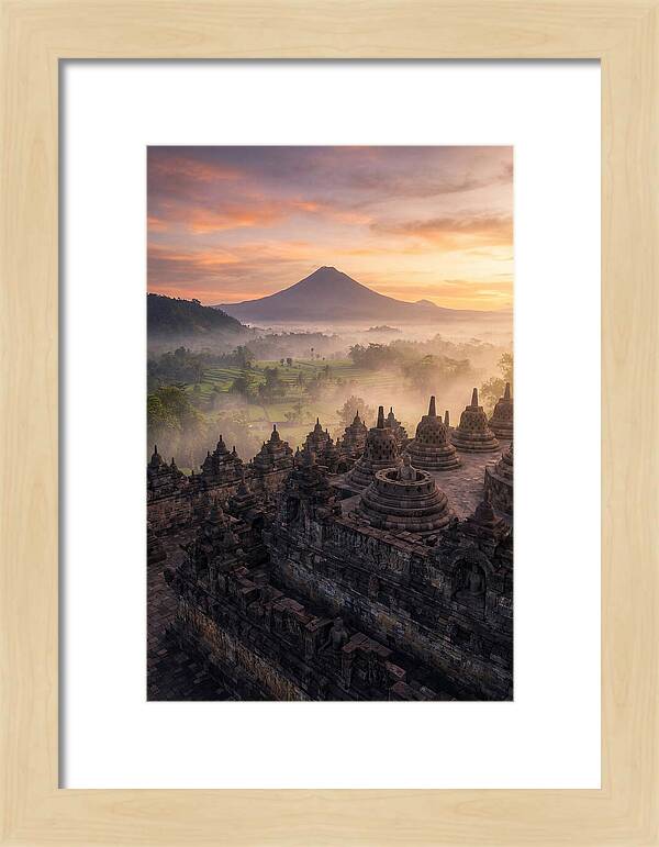 Borobudur Temple At Sunrise