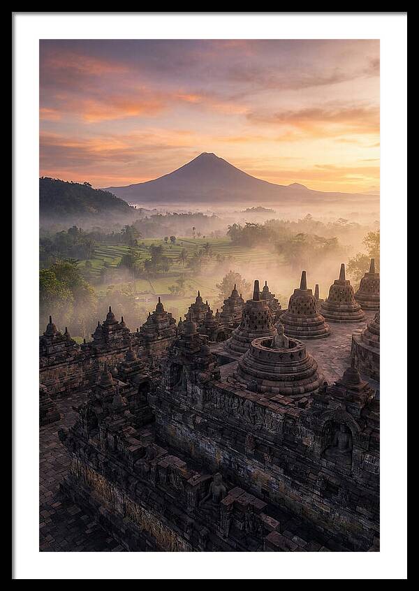 Borobudur Temple At Sunrise