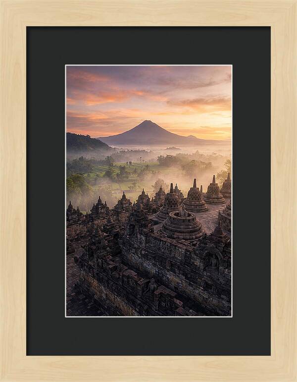 Borobudur Temple At Sunrise