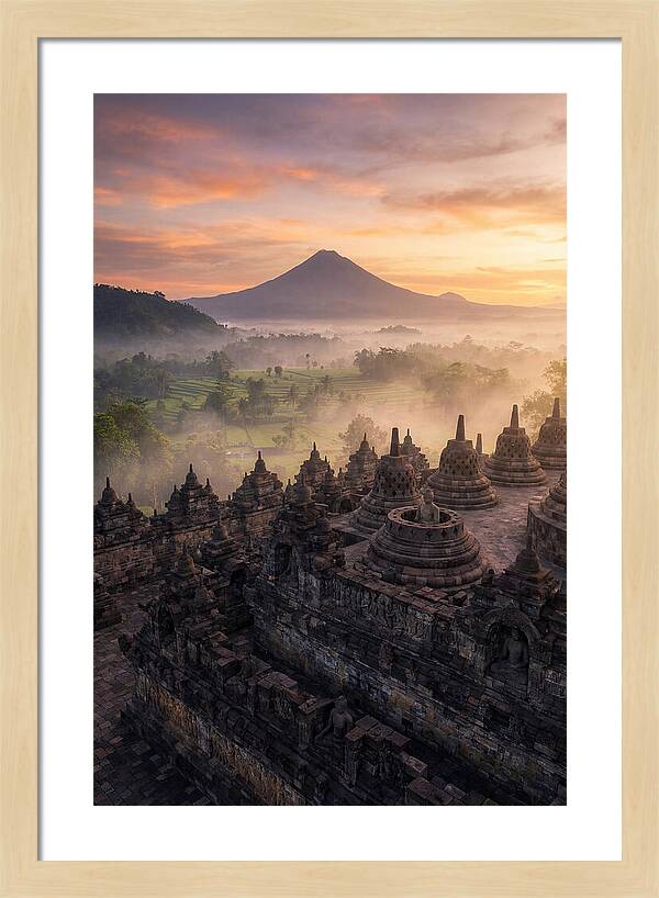 Borobudur Temple At Sunrise