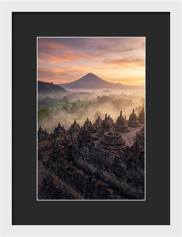 Borobudur Temple At Sunrise