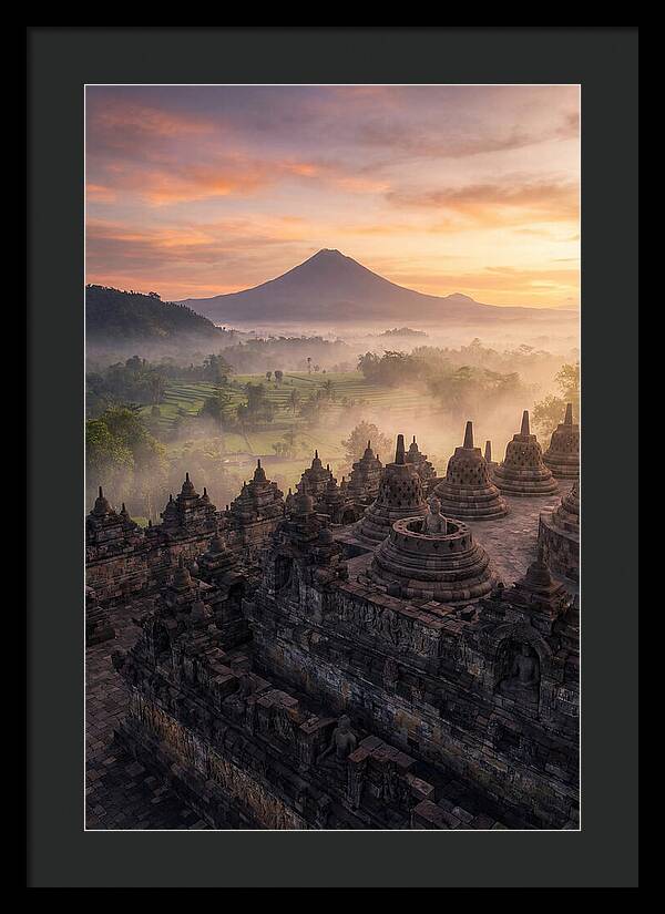 Borobudur Temple At Sunrise