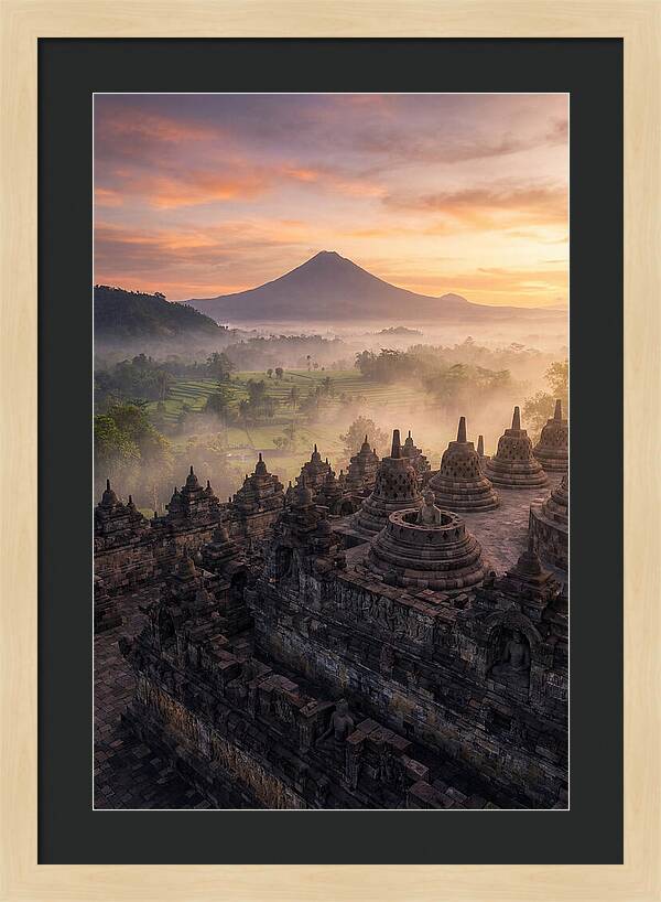 Borobudur Temple At Sunrise