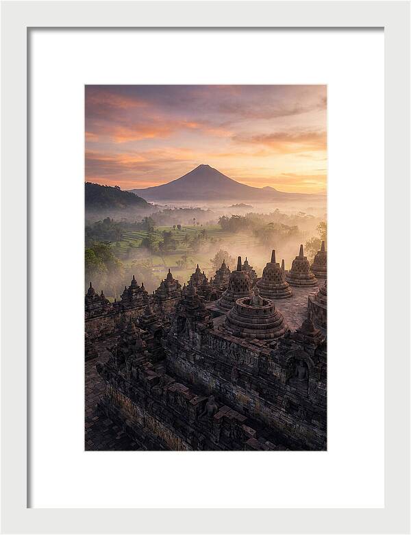Borobudur Temple At Sunrise