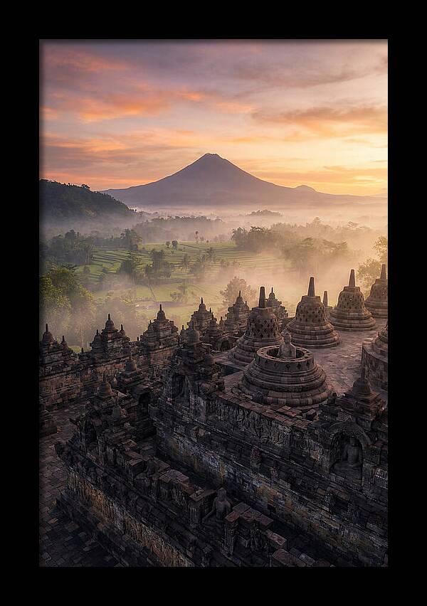 Borobudur Temple At Sunrise