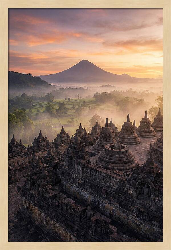 Borobudur Temple At Sunrise