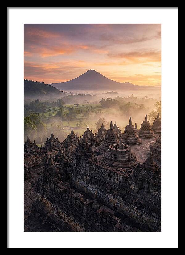 Borobudur Temple At Sunrise