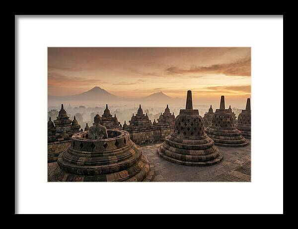 Borobudur Temple At Sunrise