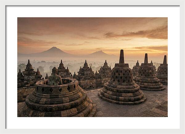 Borobudur Temple At Sunrise