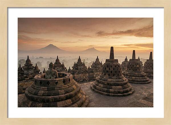 Borobudur Temple At Sunrise