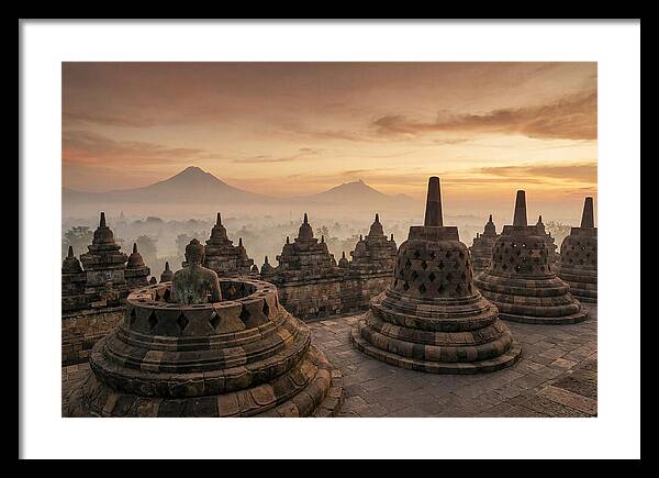 Borobudur Temple At Sunrise