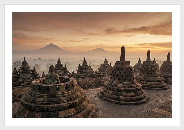 Borobudur Temple At Sunrise