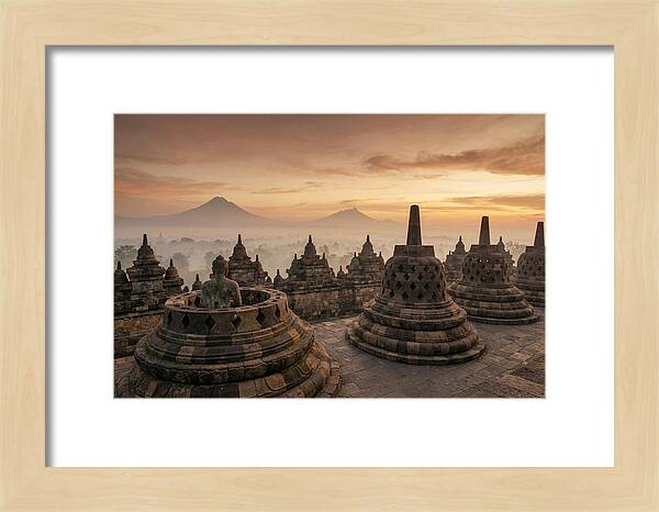 Borobudur Temple At Sunrise