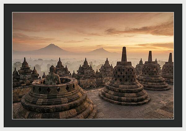 Borobudur Temple At Sunrise