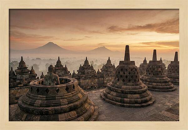 Borobudur Temple At Sunrise
