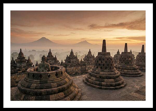 Borobudur Temple At Sunrise