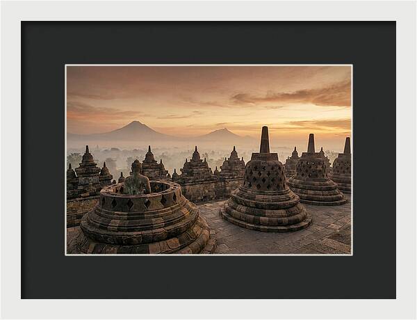 Borobudur Temple At Sunrise