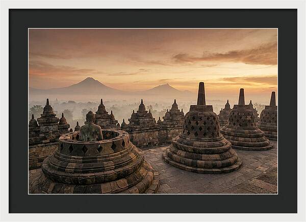Borobudur Temple At Sunrise