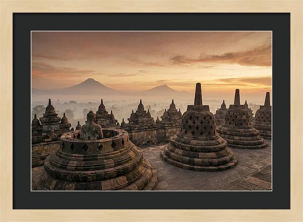 Borobudur Temple At Sunrise