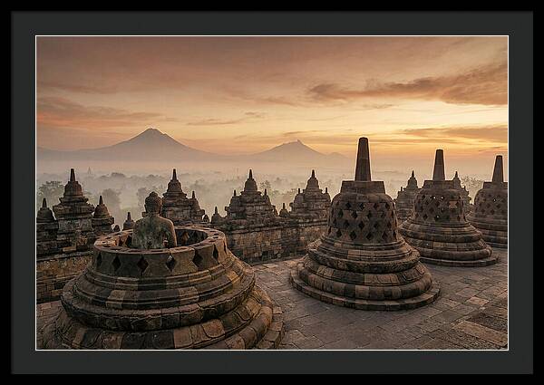 Borobudur Temple At Sunrise
