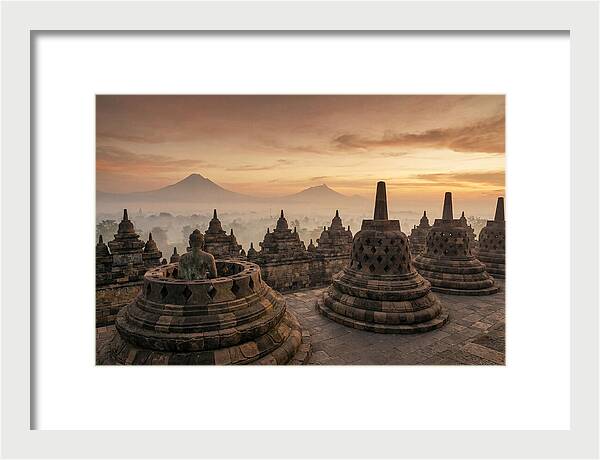 Borobudur Temple At Sunrise