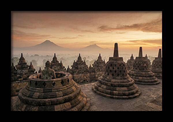 Borobudur Temple At Sunrise
