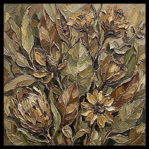 Botanical Study In Earth Tones