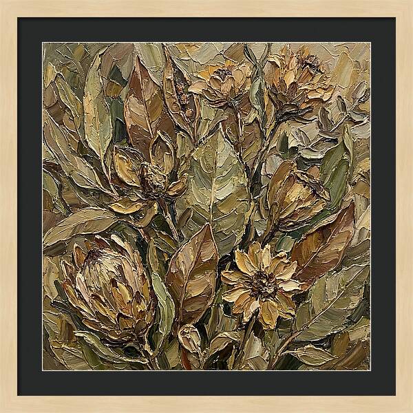 Botanical Study In Earth Tones
