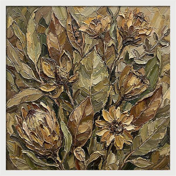 Botanical Study In Earth Tones