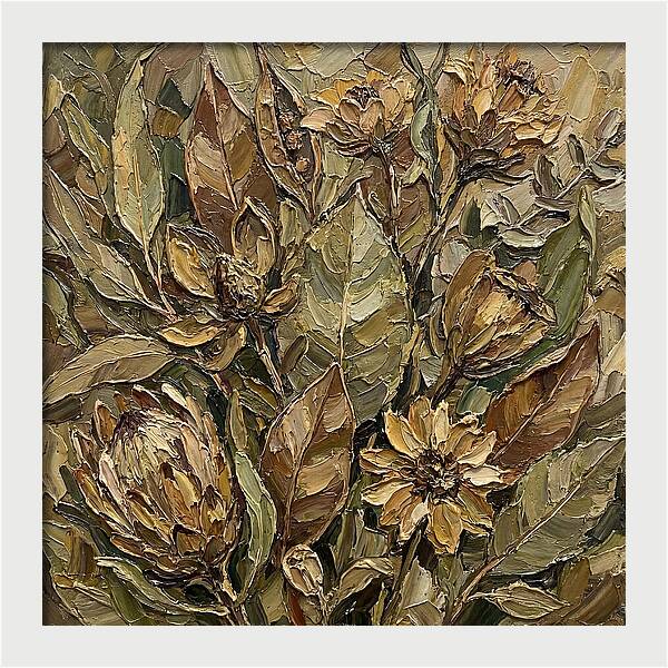 Botanical Study In Earth Tones