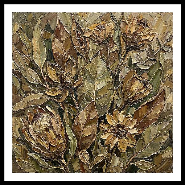 Botanical Study In Earth Tones