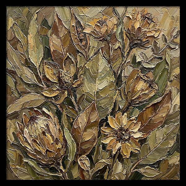 Botanical Study In Earth Tones