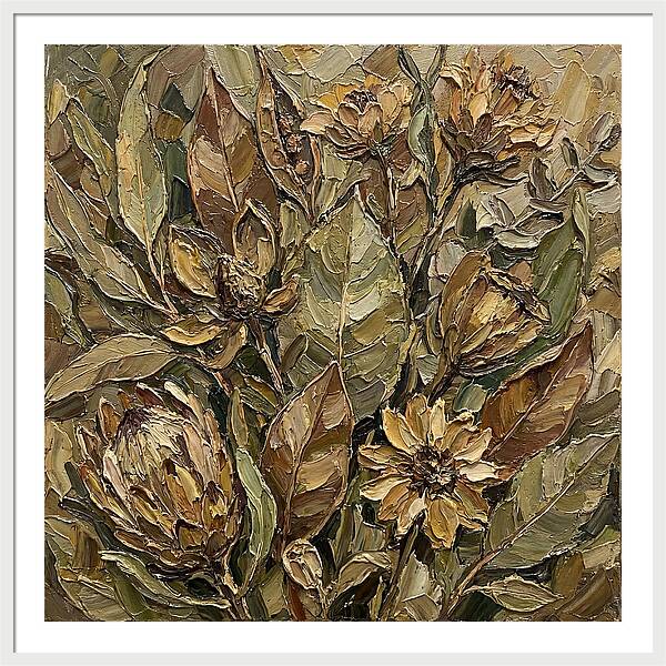 Botanical Study In Earth Tones
