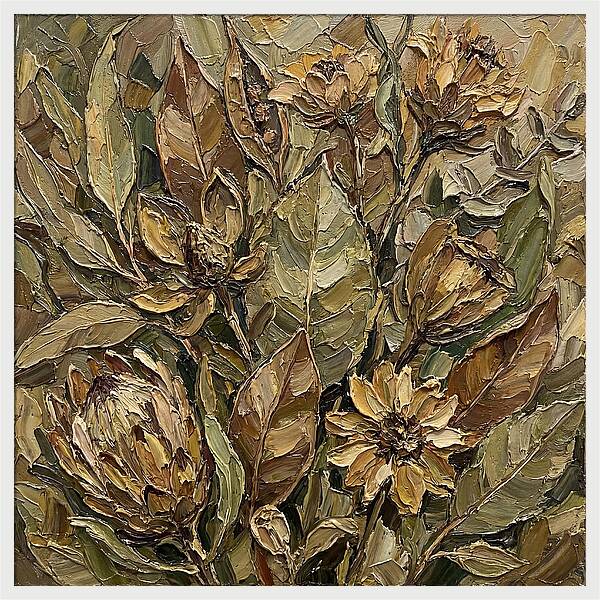 Botanical Study In Earth Tones