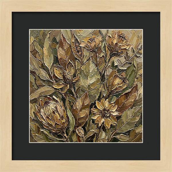 Botanical Study In Earth Tones