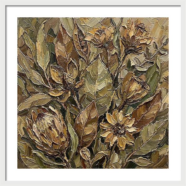 Botanical Study In Earth Tones