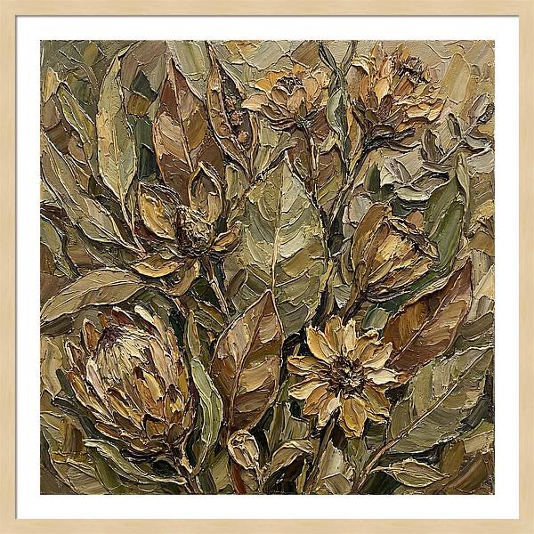 Botanical Study In Earth Tones