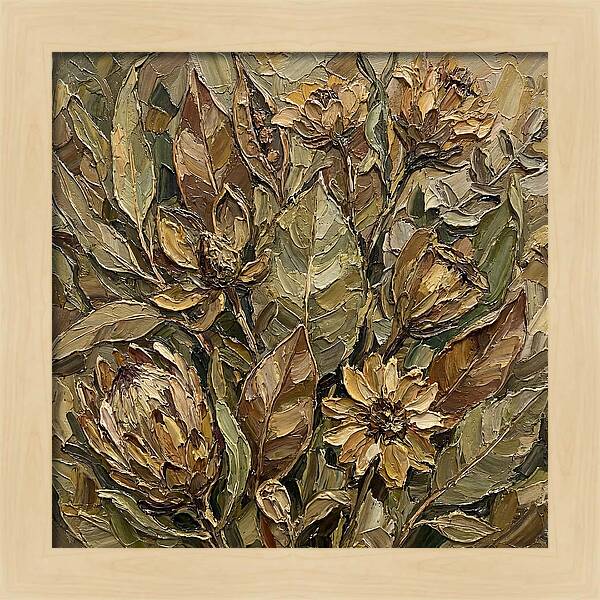Botanical Study In Earth Tones