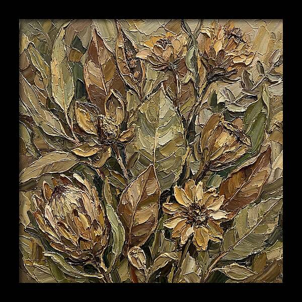 Botanical Study In Earth Tones