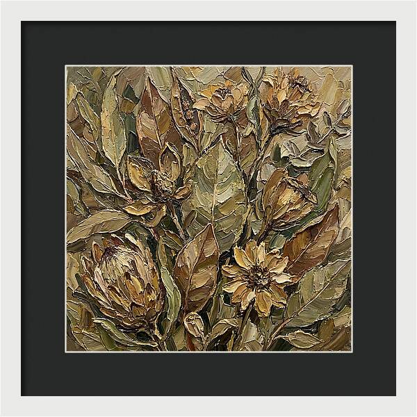 Botanical Study In Earth Tones