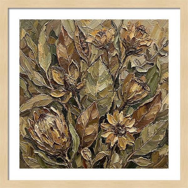 Botanical Study In Earth Tones