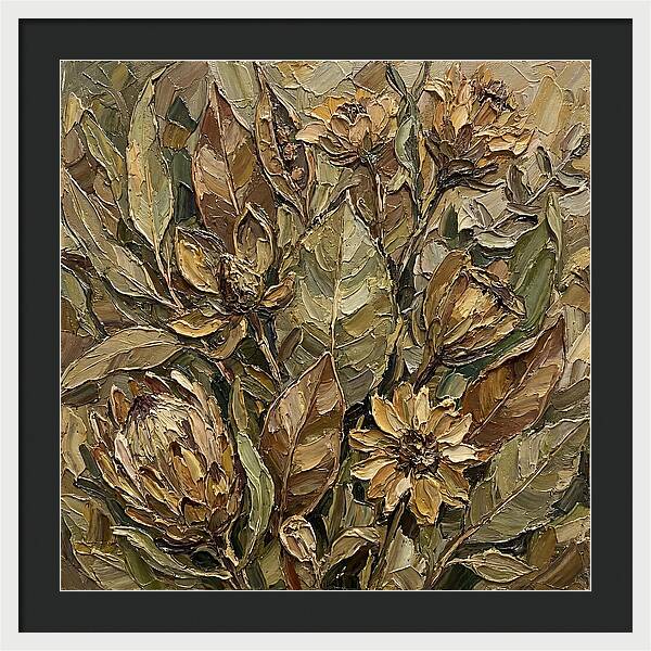 Botanical Study In Earth Tones