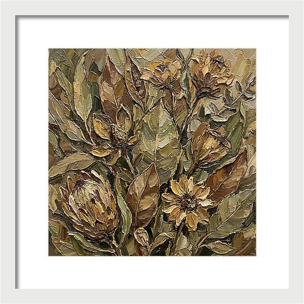 Botanical Study In Earth Tones