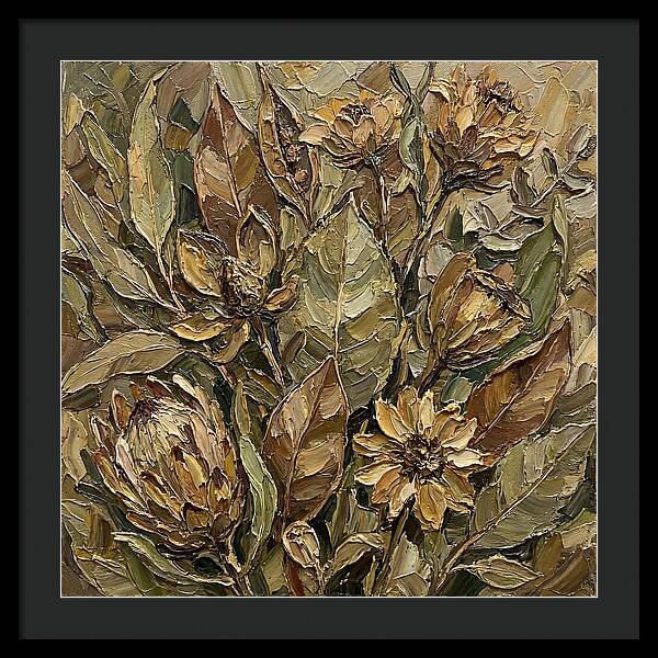 Botanical Study In Earth Tones
