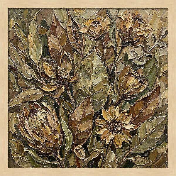 Botanical Study In Earth Tones