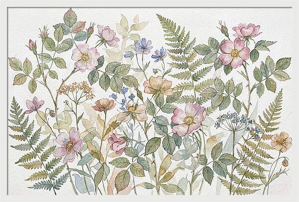 Botanical Study In Watercolor