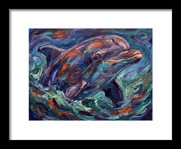 Bottlenose Dolphin In Expressionist Style