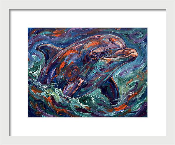 Bottlenose Dolphin In Expressionist Style
